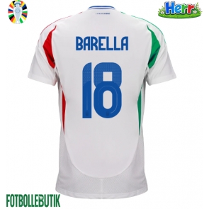Italien Nicolo Barella #18 Bortatröja EM 2024 Kortärmad